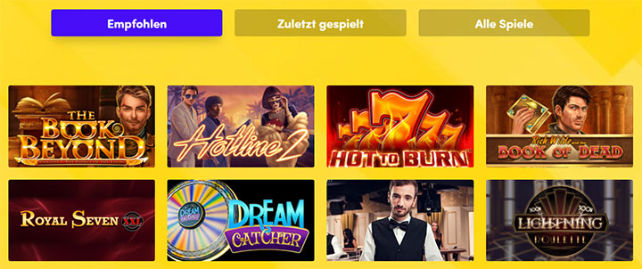 Hyperino Casino Spielautomaten